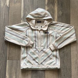 Patagonia Soft Shell Slopestyle Full Zip Striped Jacket